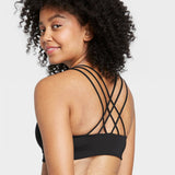 All In Motion Women's Medium Support Strappy Back Bra. G3ZRX-NoPads Large