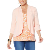 IMAN Women's Boho Chic Drape Front Cardigan