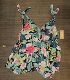 Kona Sol Women's Plus Size Plunge V-Neck Bow Sharkbite Tankini Top