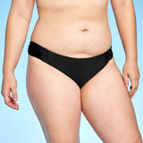 Xhilaration Women's Ruched Tab Hipster Bikini Bottom