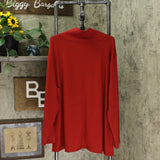 Ava & Viv Women's Plus Size Long Sleeve Mock Turtleneck Pullover Sweater