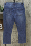 DG2 by Diane Gilman Women's Petite Classic Stretch Pinstripe Crop Jeans
