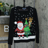 Karen Scott Petite Crew Neck Embellished Christmas Sweater