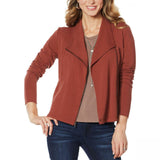 G by Giuliana Women's Jet Set French Terry Moto Jacket