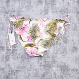 Shade & Shore Women's Textured Side Tie Ruffle Cheeky Bikini Bottom