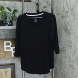 Isaac Mizrahi Live! Women's Essentials Pima Cotton 3/4 Sleeve Tunic Top