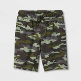 Cat & Jack Boys' Pull-On Knit Shorts Camo Green L