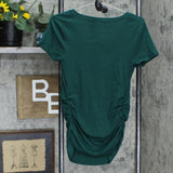 Isabel Maternity by Ingrid & Isabel  Scoop Neck Side Shirred Maternity T-Shirt
