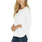 Kirkland Signature Women's 3/4 Sleeve Slub Knit T-Shirt