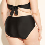 Kona Sol Women's Plus Smocked High Waist Bikini Bottom