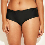 Xhilaration Women's Plus Size Ruffle Edge Hipster Bikini Bottom