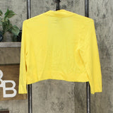 Jessica Howard Women's Petite Shrug Cardigan Sweater Yellow 14P