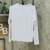 Maidenform Women's Ribbed Top And Fleece Pant Pajama Set Winter Dancer Large