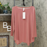 MarlaWynne Women's Jersey Asymmetric Blouse