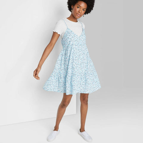Wild Fable Women's Floral Print Sleeveless Button Dress – Biggybargains