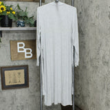 Cuddl Duds Softwear Women's Ribbed Knit Duster With Side Slits