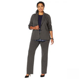 DG2 by Diane Gilman Women's Plus Size Ponte Knit Boyfriend Blazer Jacket