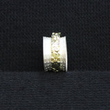 Katherine Winters Sterling Silver And Gold Plated Flower Spinner Ring 6