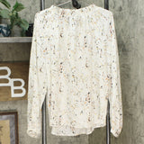 A New Day Women's Slim Fit Bishop Long Sleeve Blouse