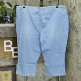 Belle by Kim Gravel Plus Petite Flexibelle Pull-On Capri Jeans