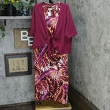 Denim & Co. Plus Size Jersey Sleeveless Midi Dress With Shrug