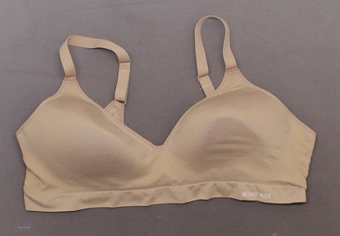 Nearly Nude Women's Seamless Comfortable Lounge Bra Nude XXL