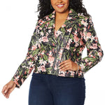 Colleen Lopez Women's Plus Size Effortlessly Edgy Faux Leather Jacket