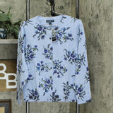 Karen Scott Women's Floral Button Cardigan Sweater