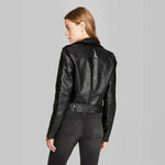 Wild Fable Women's Faux Leather Moto Jacket