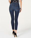 INC International Concepts Women's Destructed Skinny Jeans Dark Indigo 12