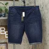 DG2 by Diane Gilman Women's Plus Size Classic Stretch Pull On Bermuda Shorts