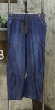 DG2 by Diane Gilman Women's Petite SoftCell Chambray Wide Leg Pants