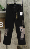 DG2 by Diane Gilman Women's Tall Classic Stretch Embroidered Cropped Jeans