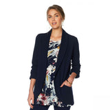 NWT Nina Leonard Womens High-Tech Crepe Easy Blazer. 640465 Medium