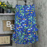 Linea by Louis Dell'Olio Women's Wild Flower Pull On Ruffle Skirt