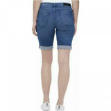 DKNY Jeans Women's Roll Cuff Denim Bermuda Shorts