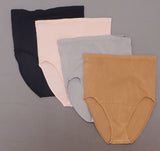 Rhonda Shear 4 Pack Seamless High Waist Ahh Brief Panties