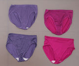 Hanes Premium LOT OF 4 Women's Cool & Comfortable Microfiber Hi-Cut Panties