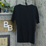 Modern Soul Women's Twist Front Slub Knit Tunic Top Black Large