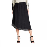 Mossimo Women's Asymmetric Crochet Lace Midi Skirt