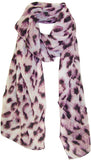 ZUZIFY Lightweight Leopard Pattern Chiffon Scarf. AC0011