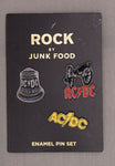 Junk Food AC/DC Badges Lapel Pins 3 Piece Set