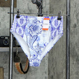 River Island Women's Floral High Waist Swim Bikini Bottoms