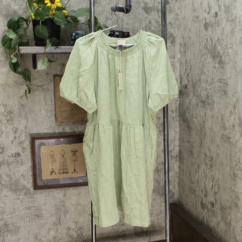 Universal Thread Women's Short Sleeve Gauze Smocked Shift Dress –  Biggybargains