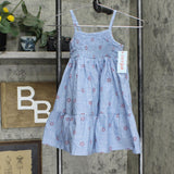 Cat & Jack Girls' Printed Tiered Lined Woven Sleeveless Dress