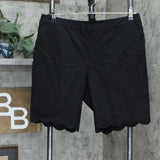Isaac Mizrahi Live! Petite Plus 24/7 Stretch Scallop Hem Bermuda Shorts