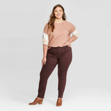 Universal Thread Womens Plus Size High Rise Jeggings Burgundy 16W