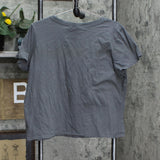 Doe Womens Graphic Cactus T-Shirt Tee Gray XXL