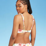 Shade & Shore Women's Lightly Lined Ruffle Strap Bikini Top