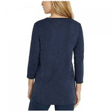 Kirkland Signature Women's 3/4 Sleeve Slub Knit T-Shirt